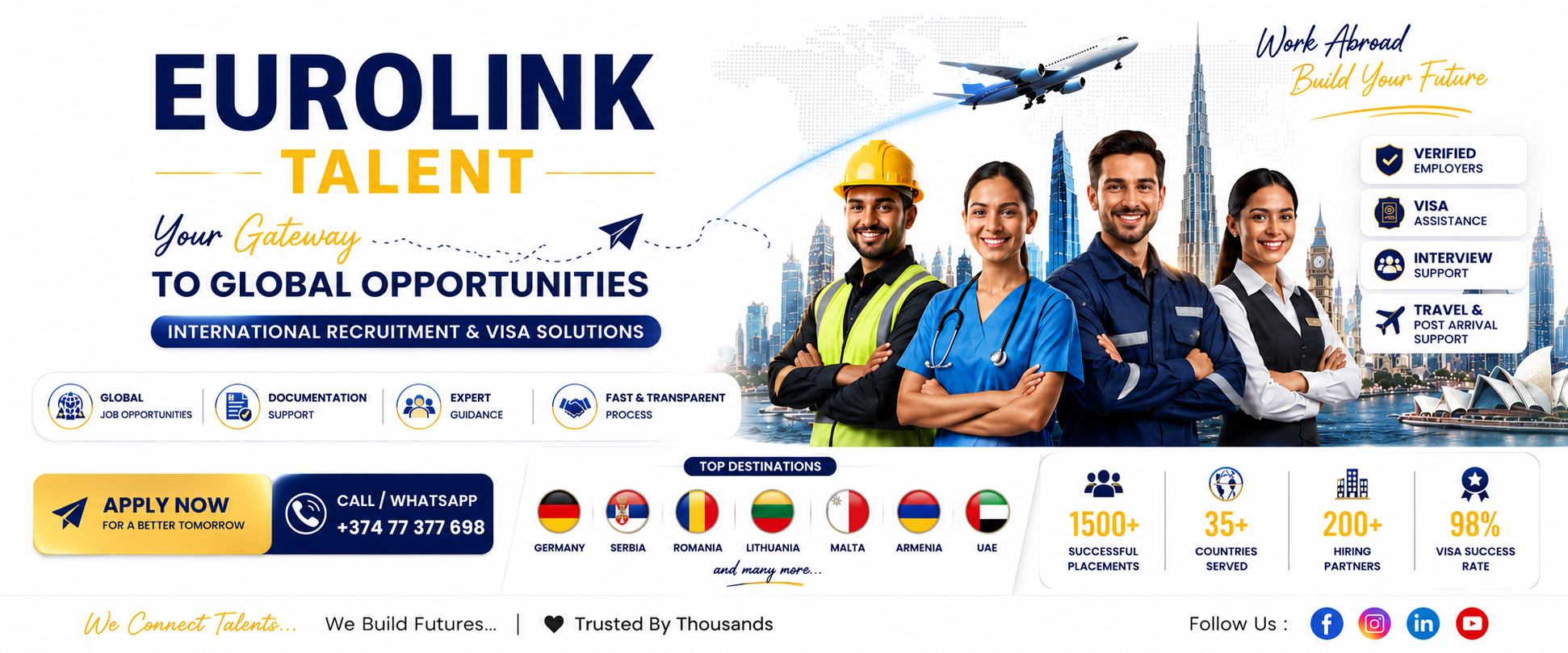 Eurolink Talent overseas recruitment campaign